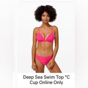 Lululemon Athletica Pink Bikini Top